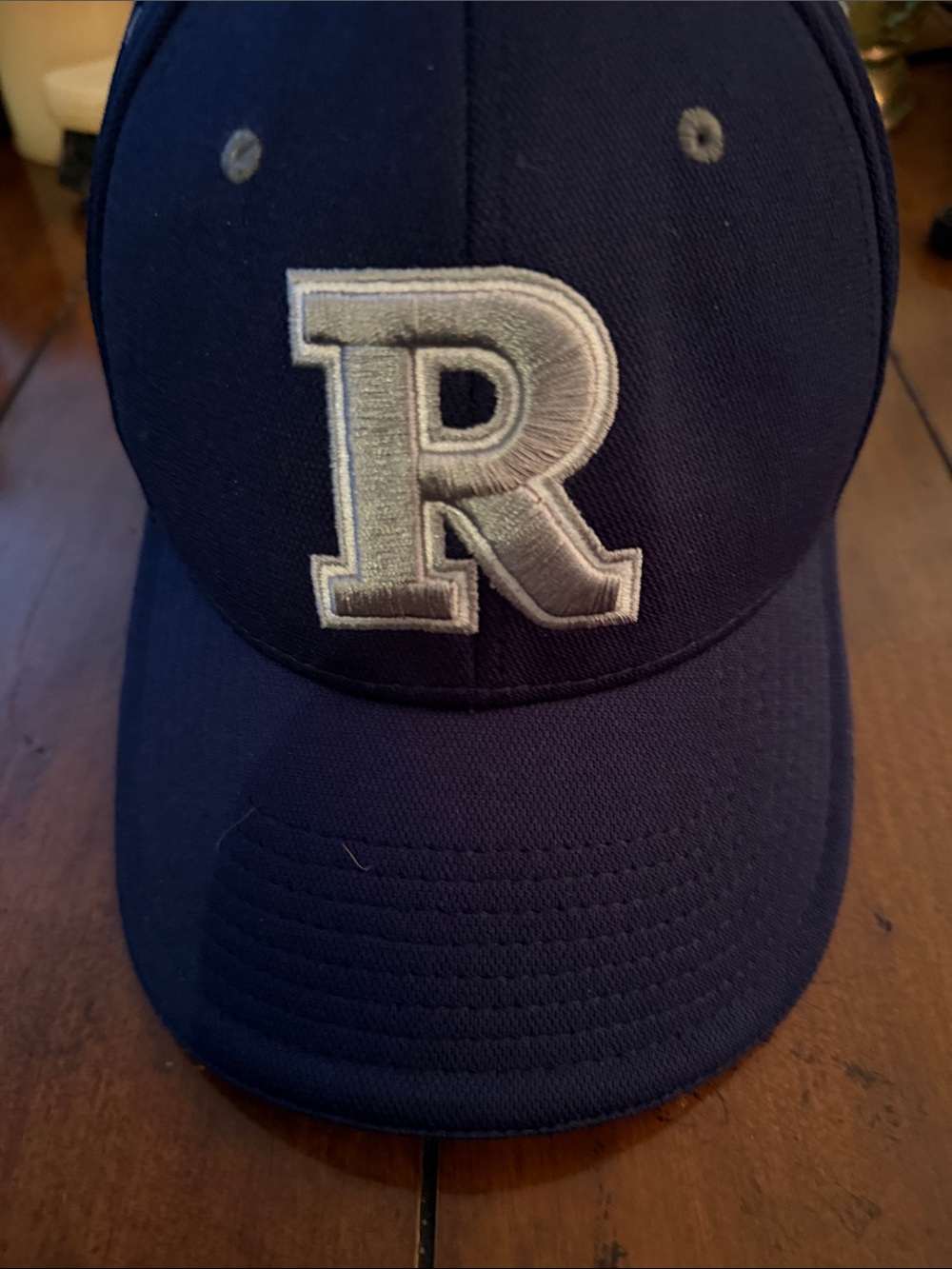 Kids Navy Baseball Cap with Silver 'R' Patch